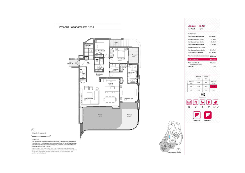 Se vende Ático de 3 bedrooms in Real de La Quinta