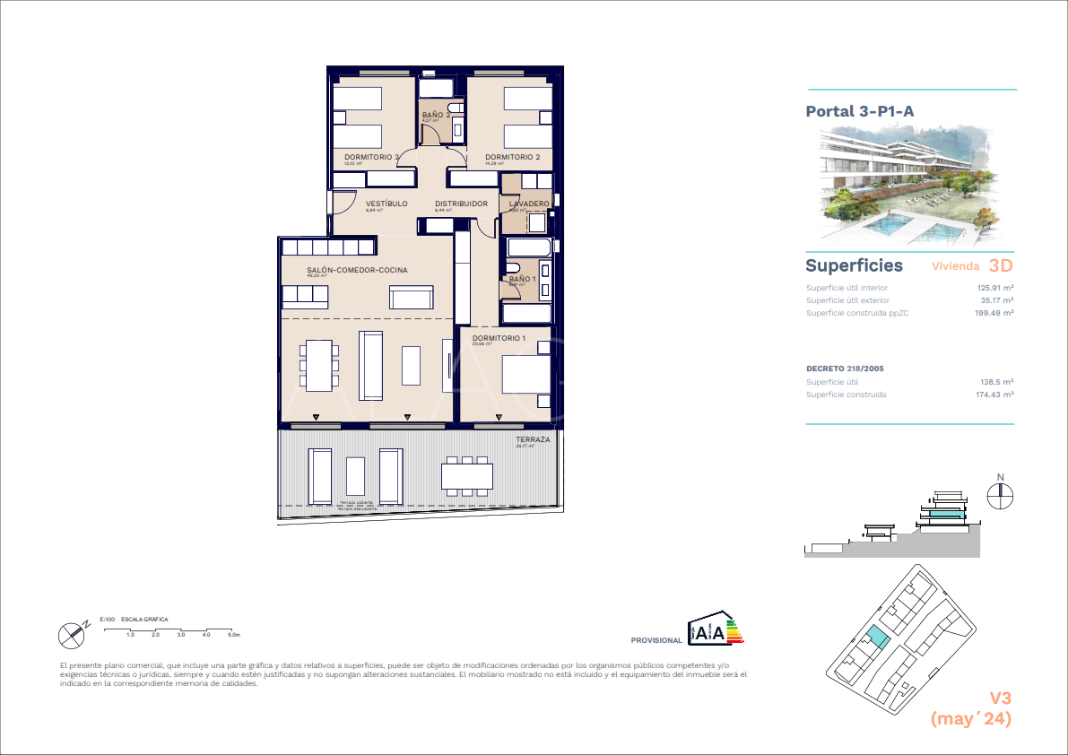 Apartment with 3 bedrooms for sale in Estepona West