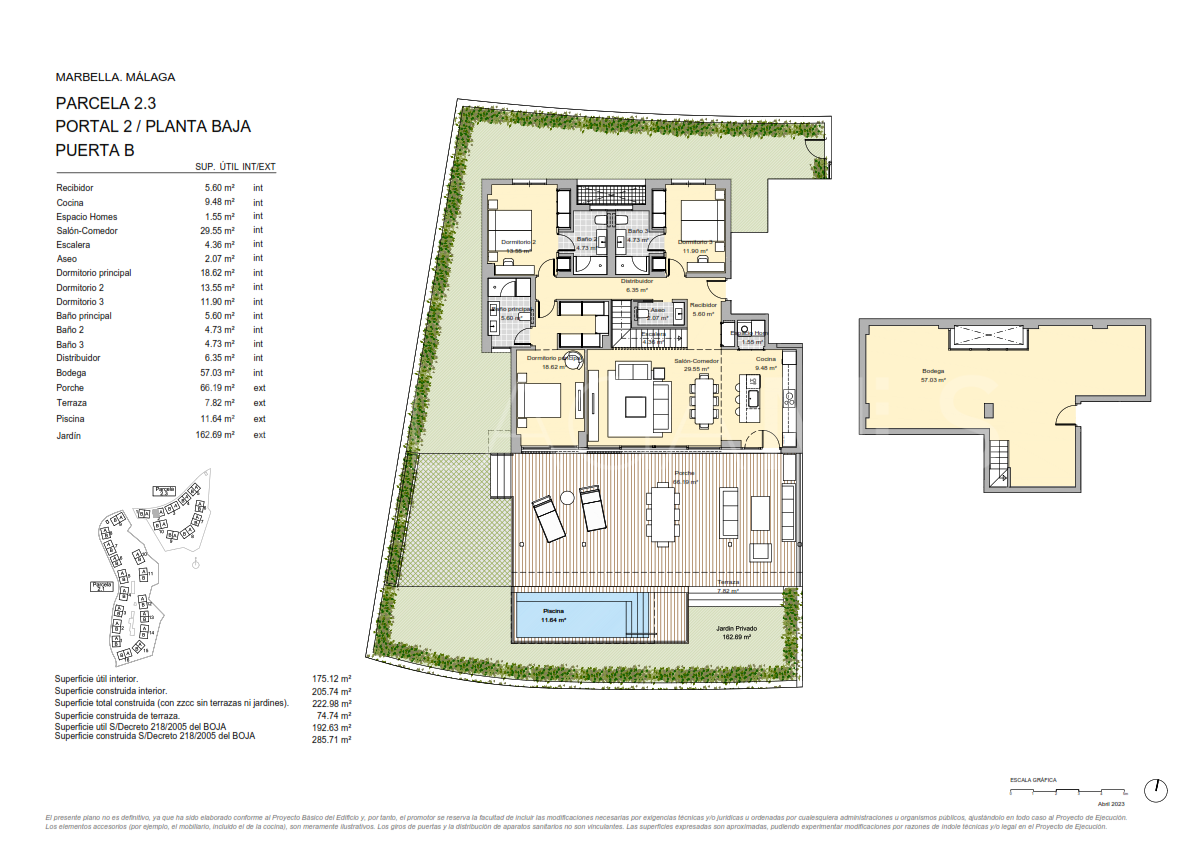 Appartement rez de chaussée for sale in Marbella Est