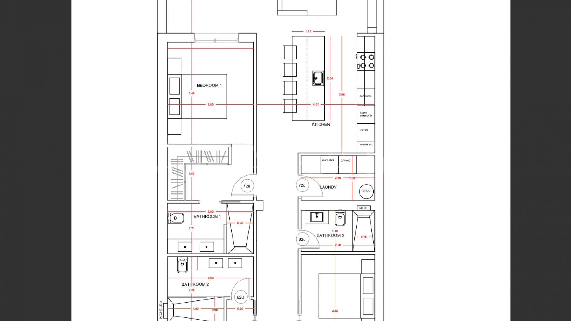 For sale Les Belvederes ground floor apartment with 3 bedrooms