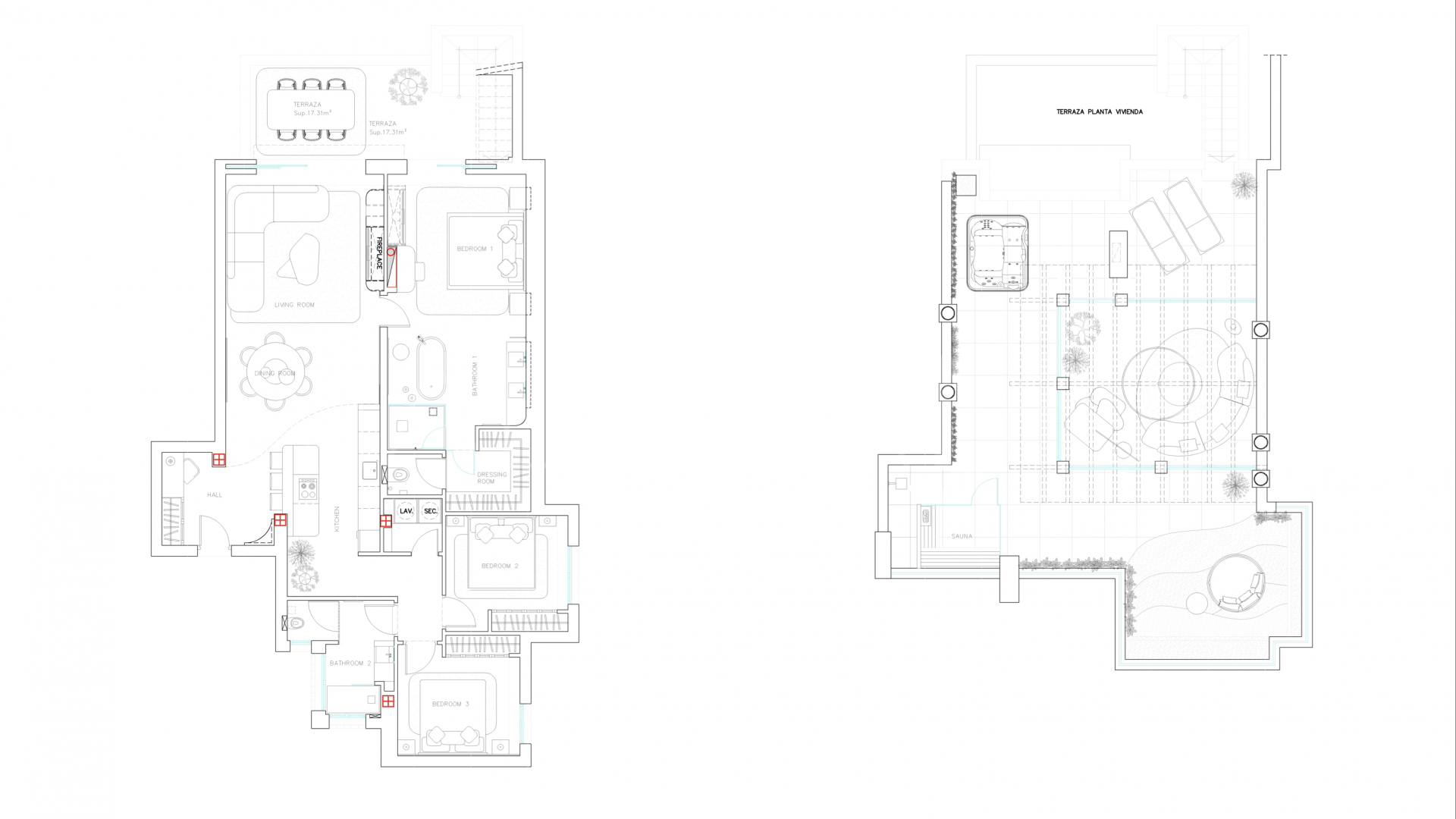 Zweistöckiges penthouse for sale in Bahía del Velerín
