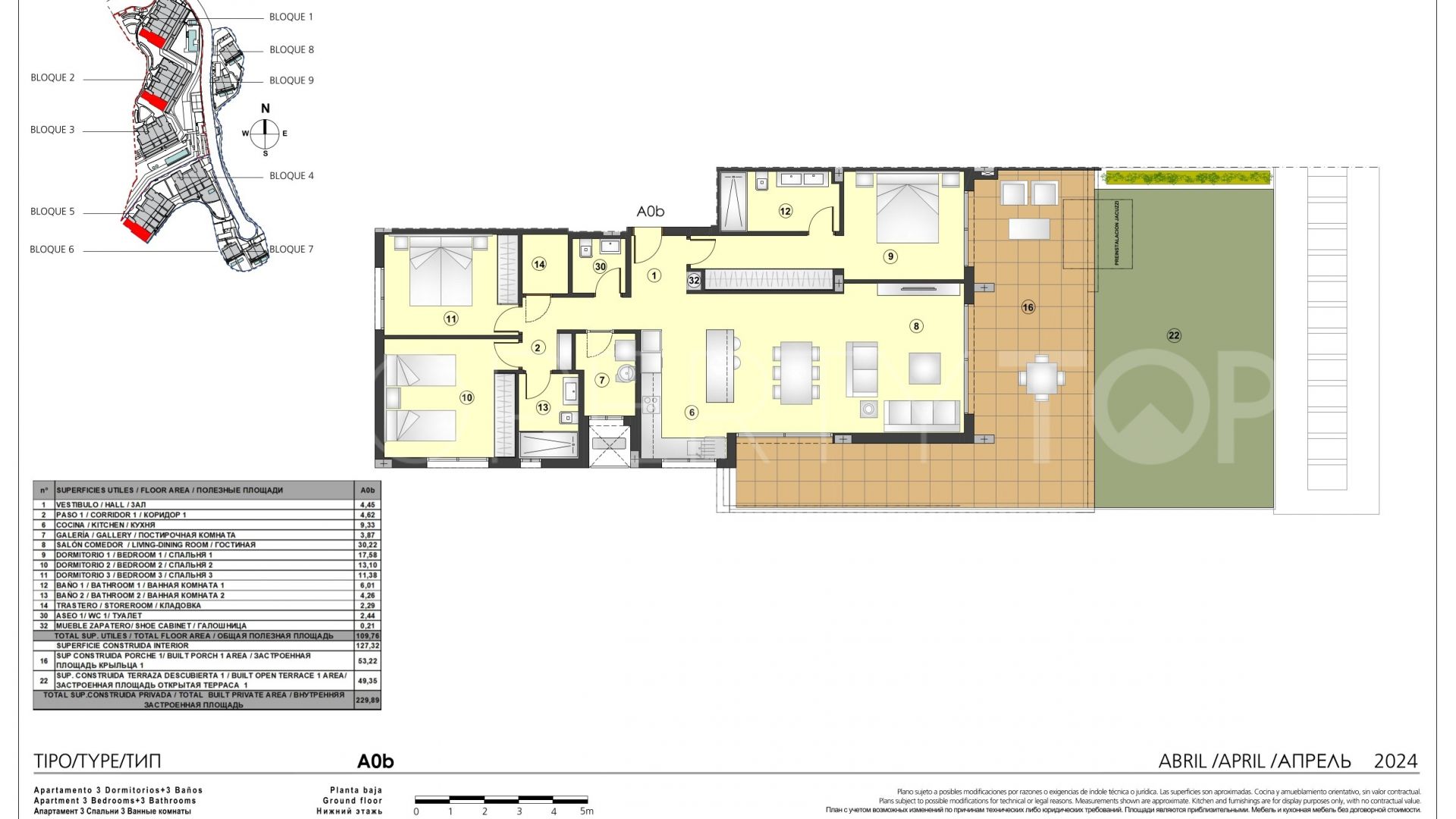 Apartamento planta baja en venta en Selwo con 3 dormitorios