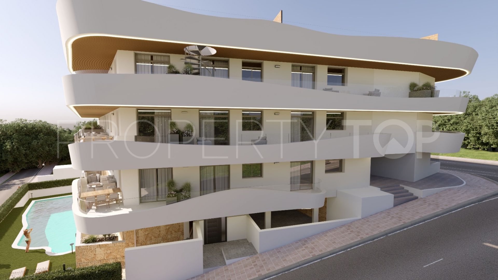 For sale 2 bedrooms penthouse in Calvario