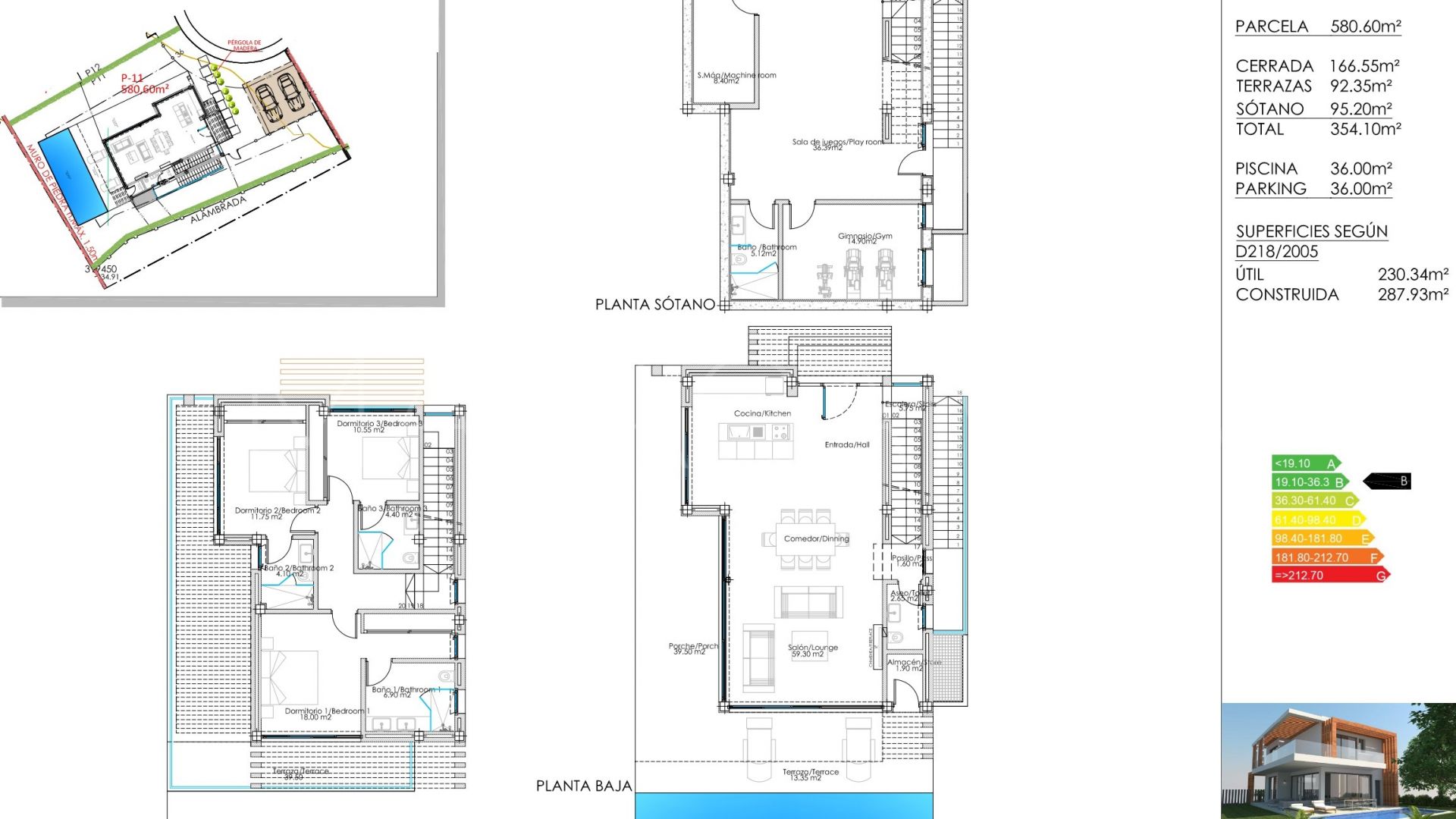 Se vende villa de 4 bedrooms in Arboleda