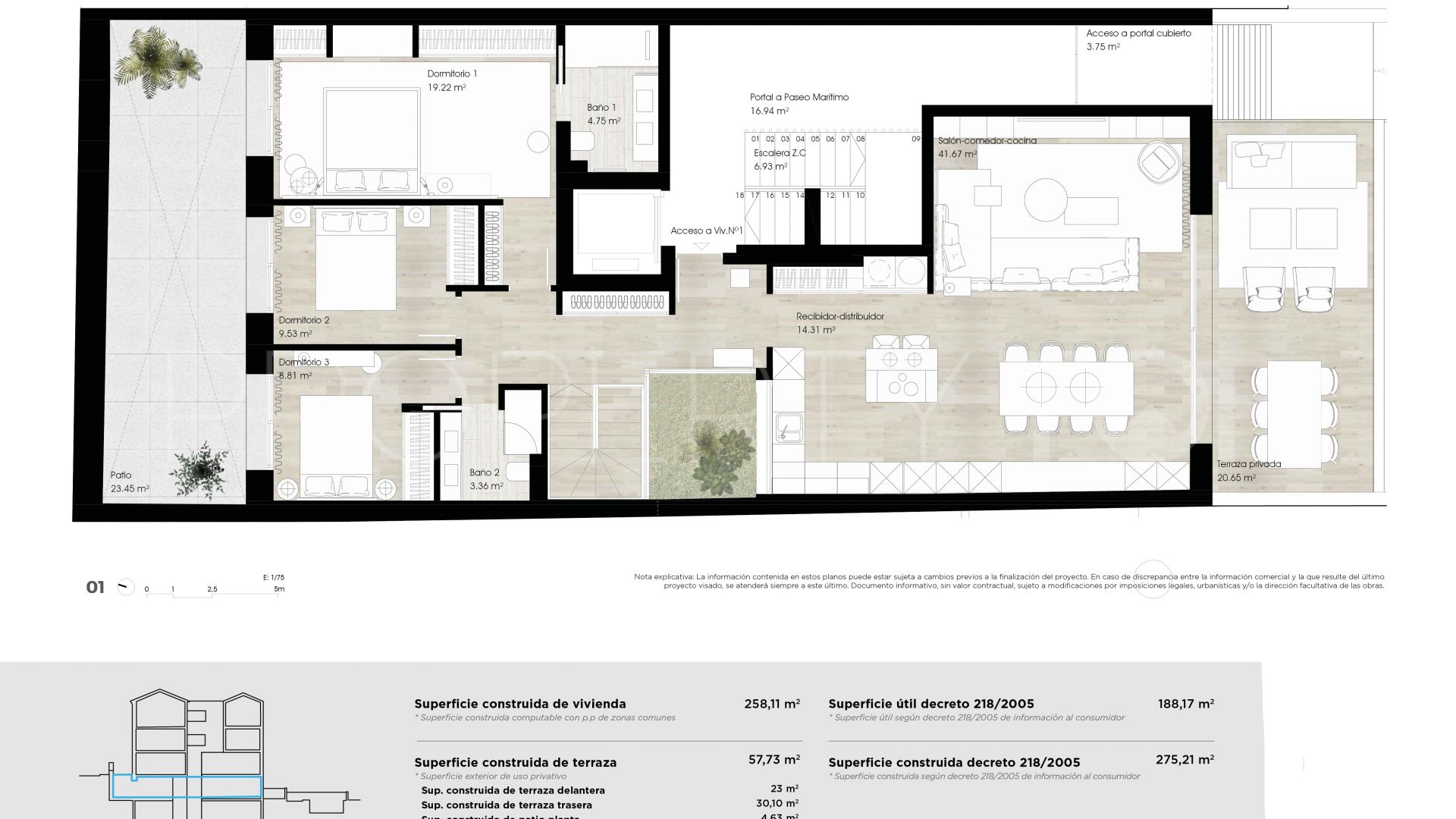 Apartamento de 2 dormitorios en venta en El Limonar