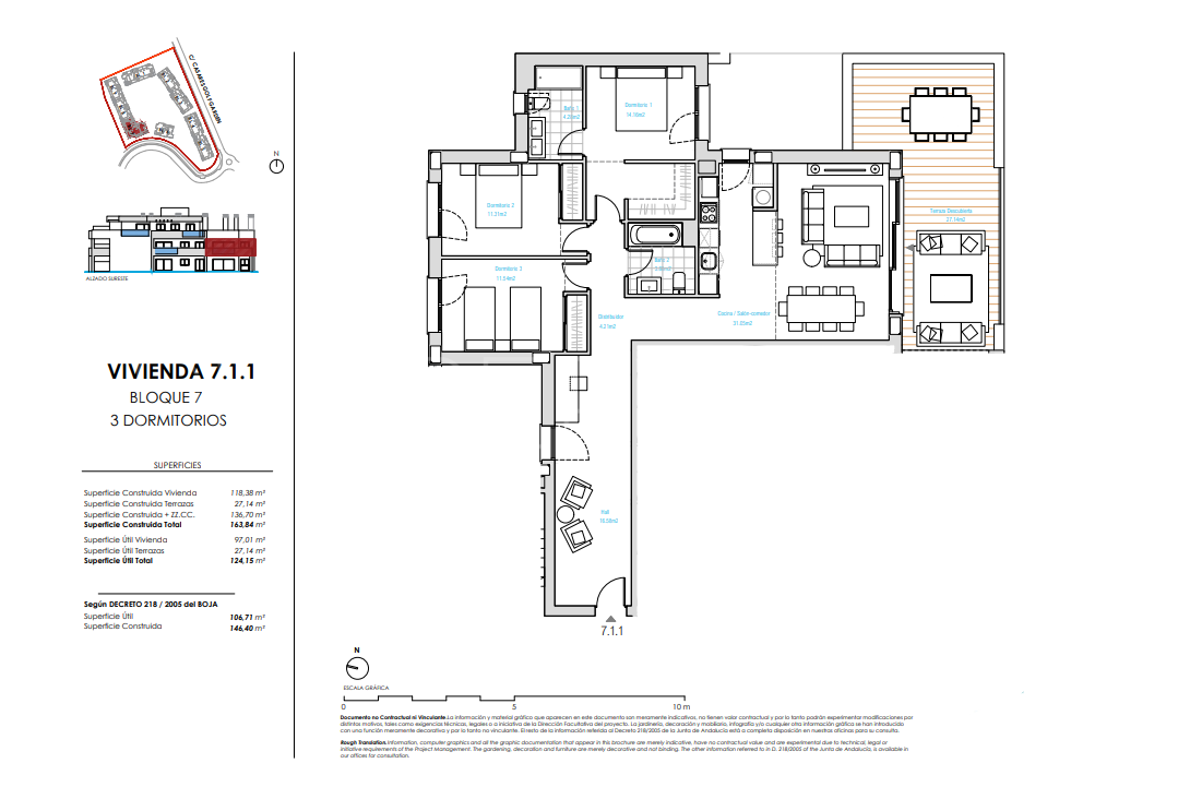 Apartamento planta baja en venta de 2 dormitorios en Casares Golf