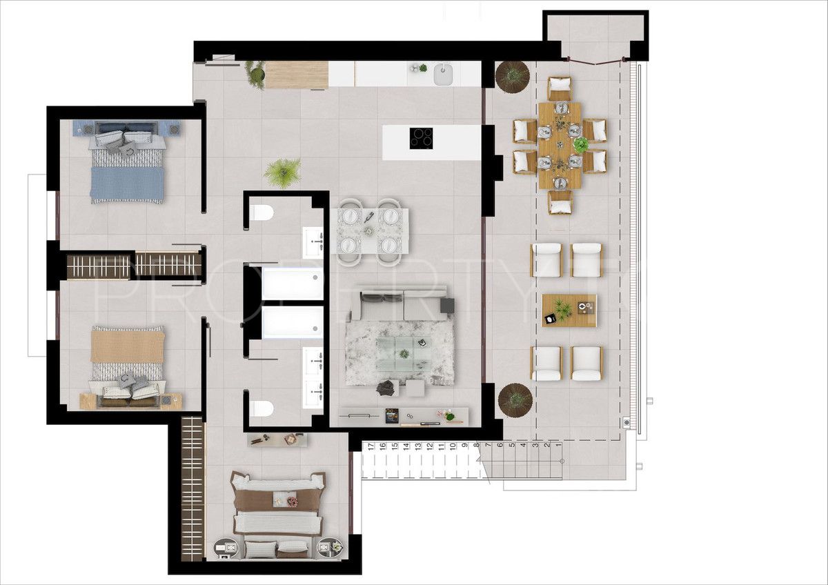 Istan, apartamento con 2 dormitorios en venta