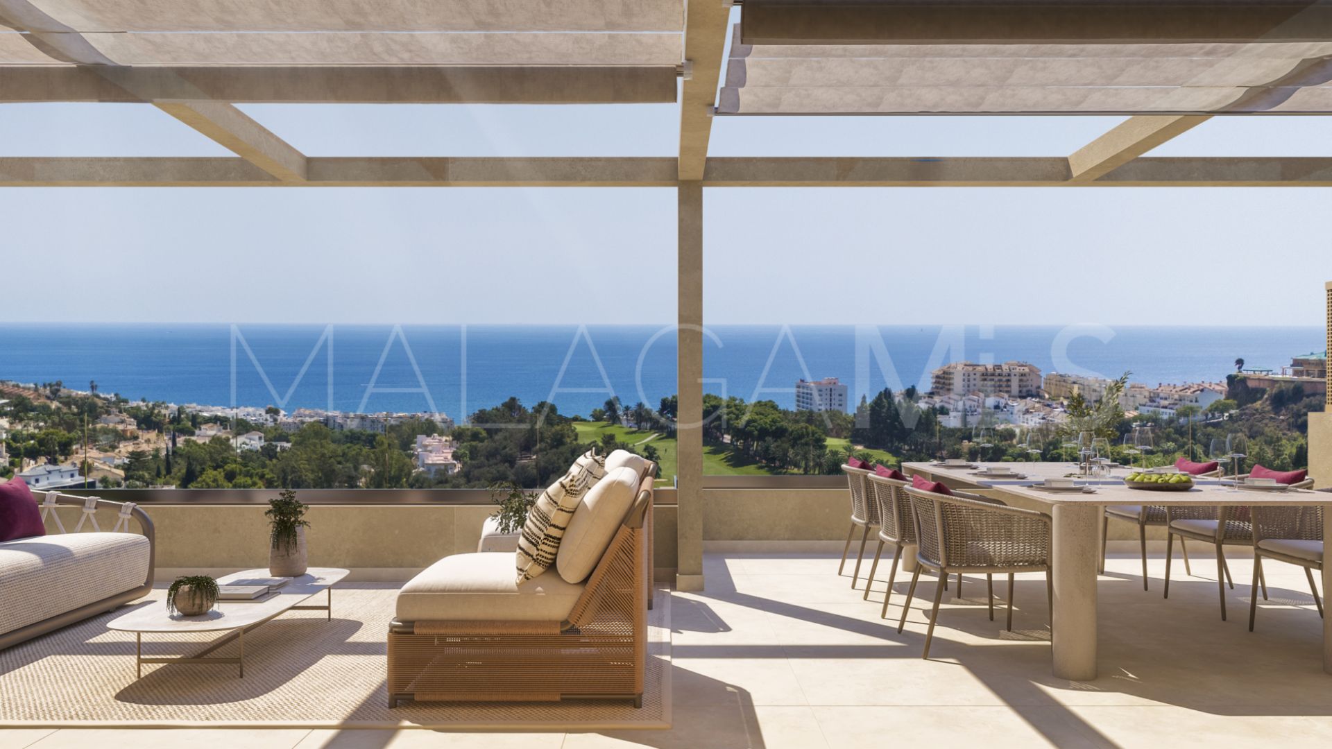 For sale penthouse in Benalmadena Costa with 3 bedrooms