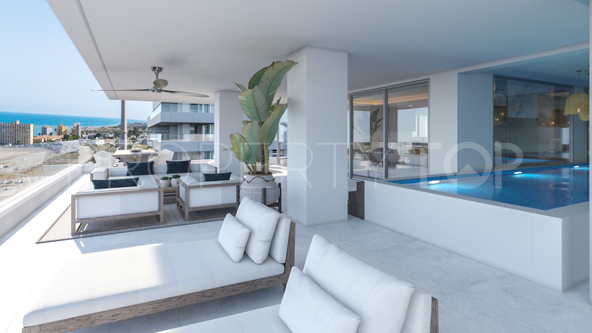 Apartamento con 4 dormitorios en venta en Malaga