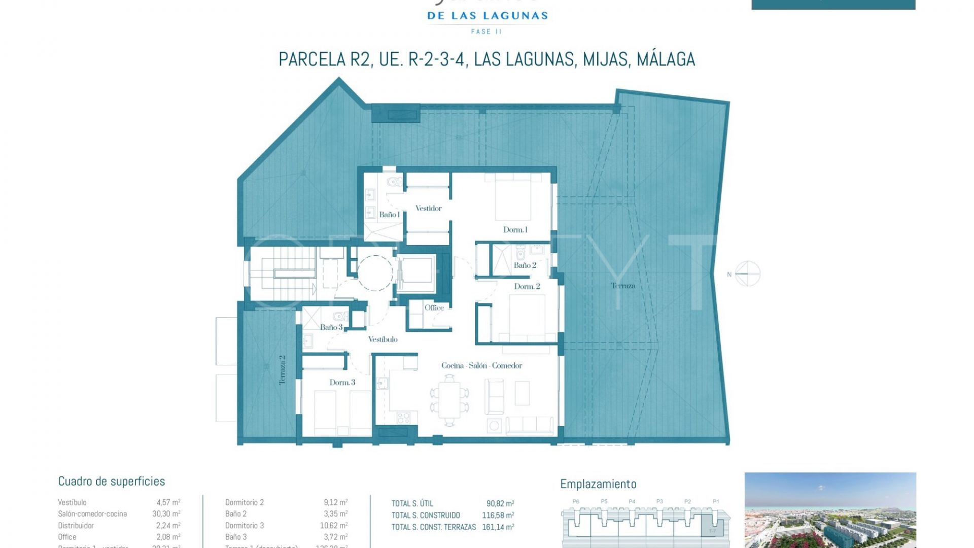 Apartamento en venta de 3 dormitorios en Las Lagunas
