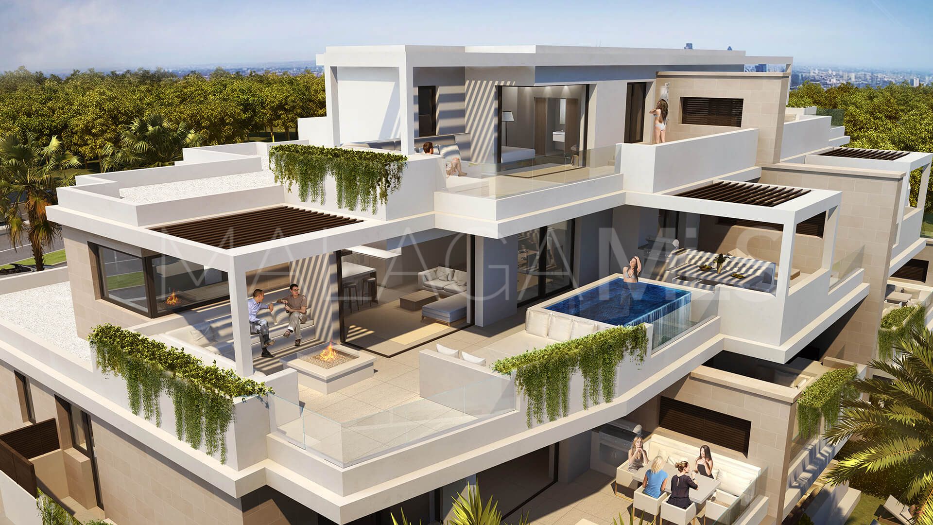 Zweistöckiges penthouse for sale in Estepona