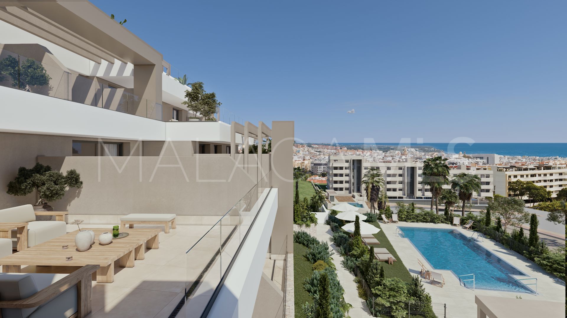 Buy Estepona penthouse with 3 bedrooms
