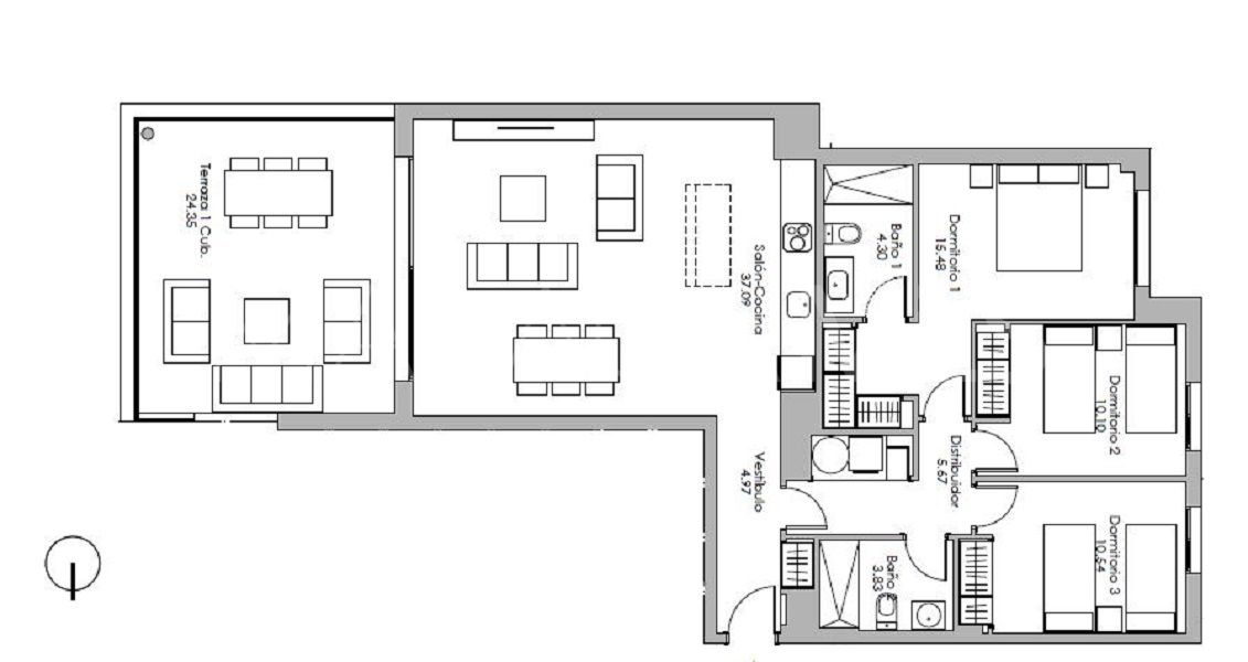 La Resina Golf, apartamento for sale with 3 bedrooms