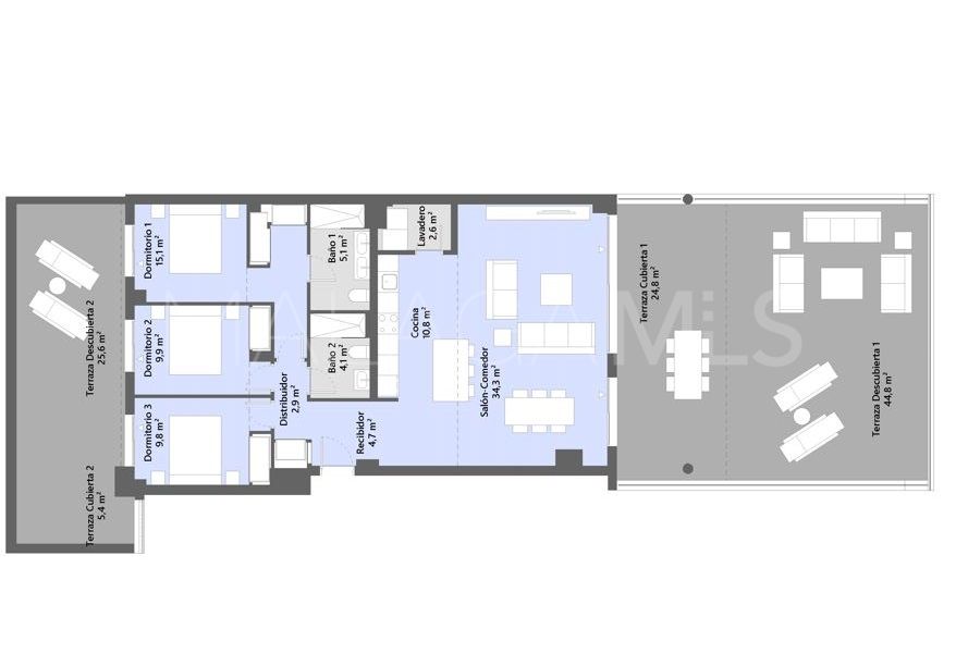 Buy apartment in Los Altos de Marbella with 3 bedrooms
