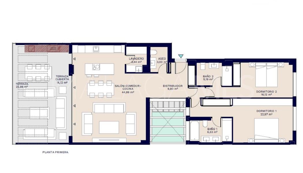 Santa Clara, apartamento for sale with 2 bedrooms