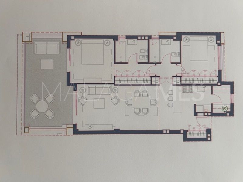 New Golden Mile 2 bedrooms penthouse for sale