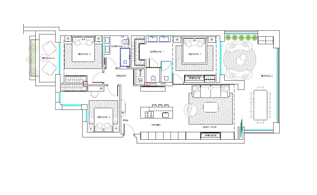 For sale apartment in Beach Side New Golden Mile with 3 bedrooms