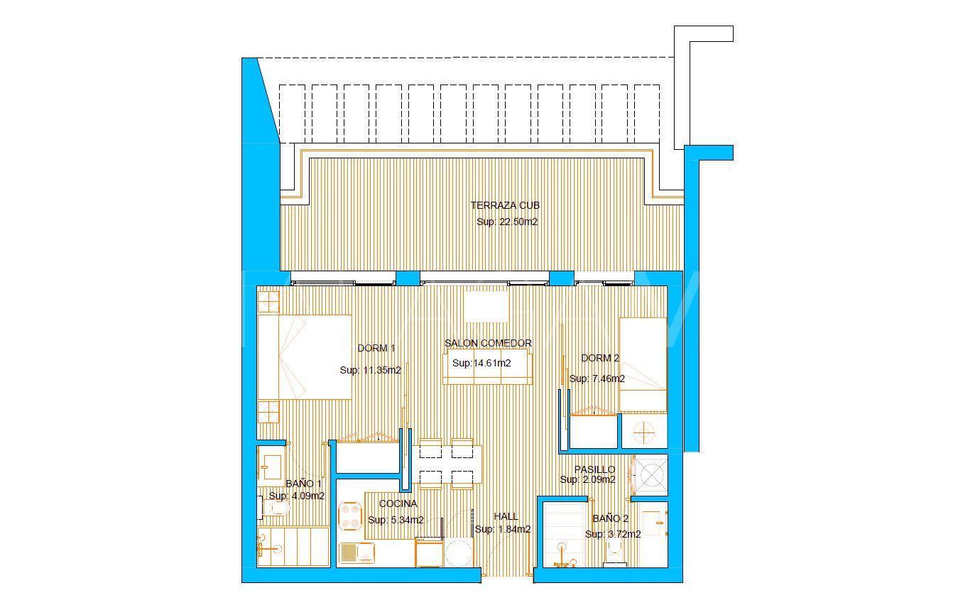 Alcazaba Lagoon 2 bedrooms apartment for sale