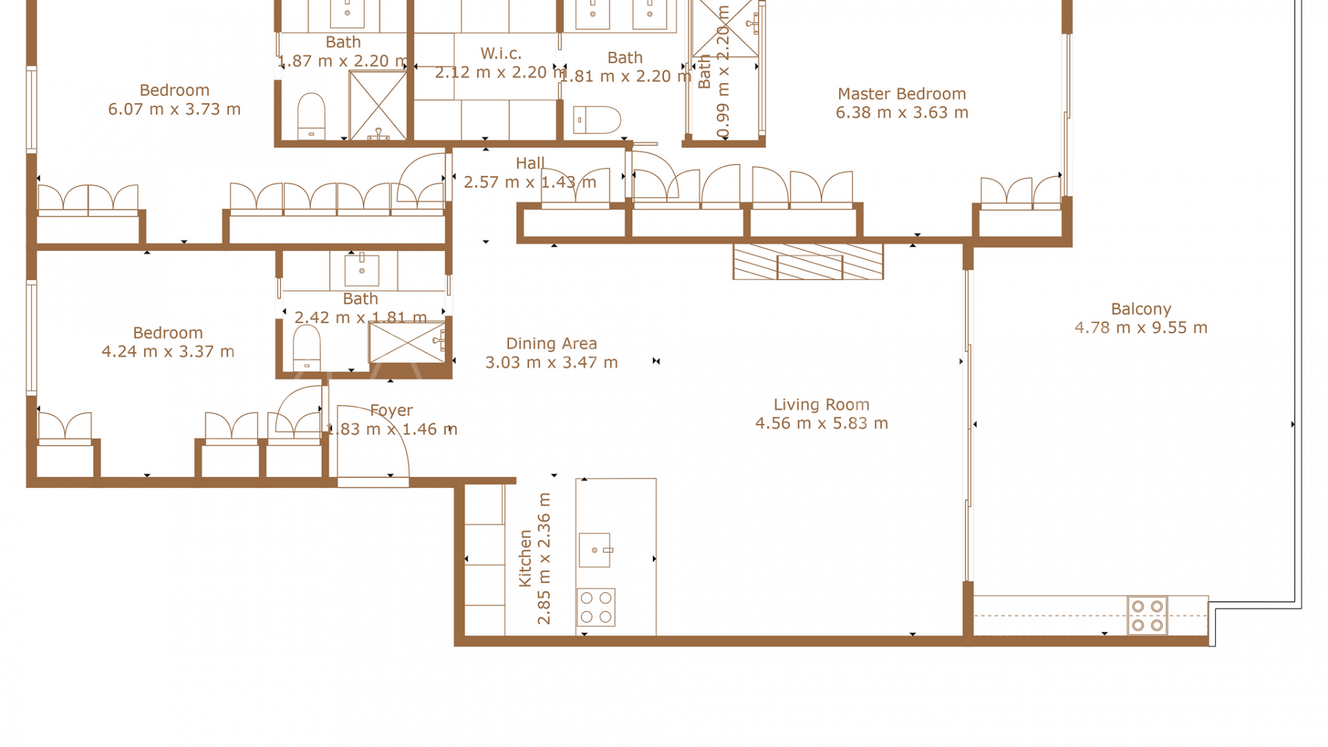 Marbella Golden Mile, apartamento planta baja a la venta