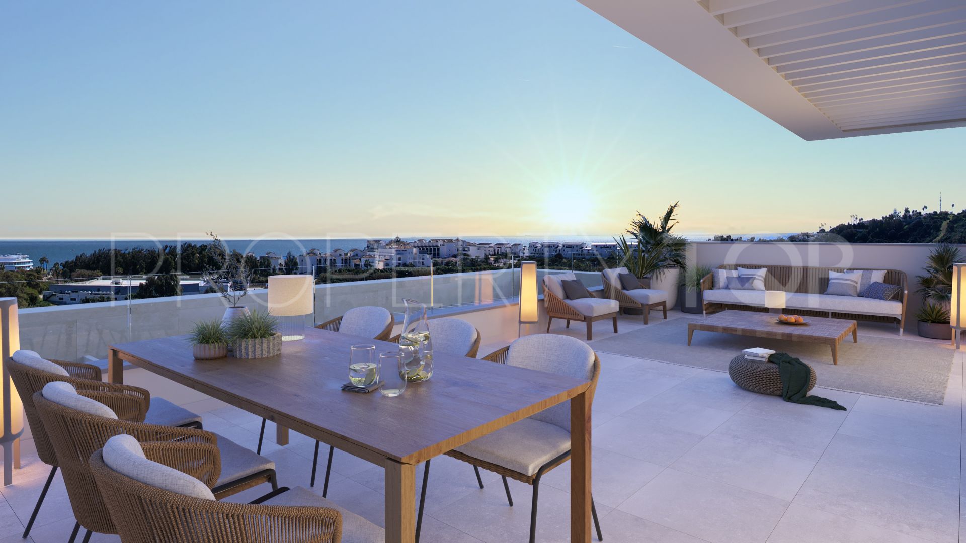 For sale penthouse with 3 bedrooms in Estepona Golf