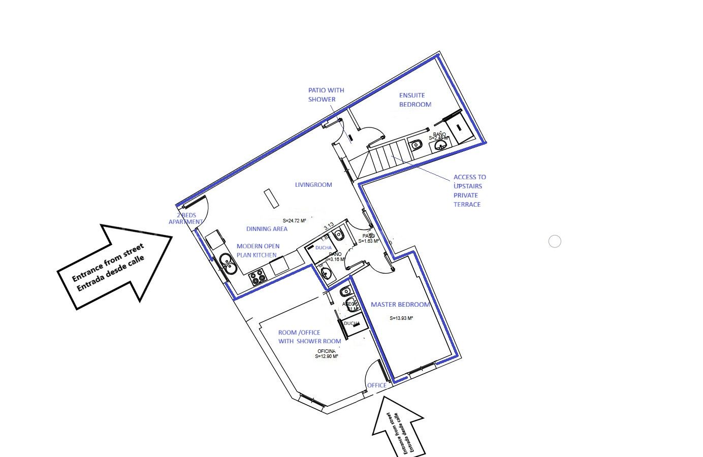 Ground floor duplex for sale in Estepona Old Town