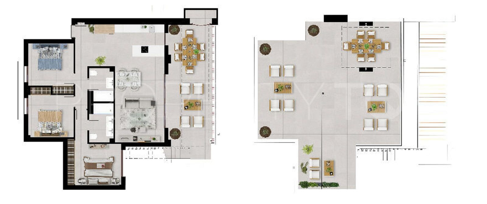 Apartamento en venta de 3 dormitorios en Carretera de Istan