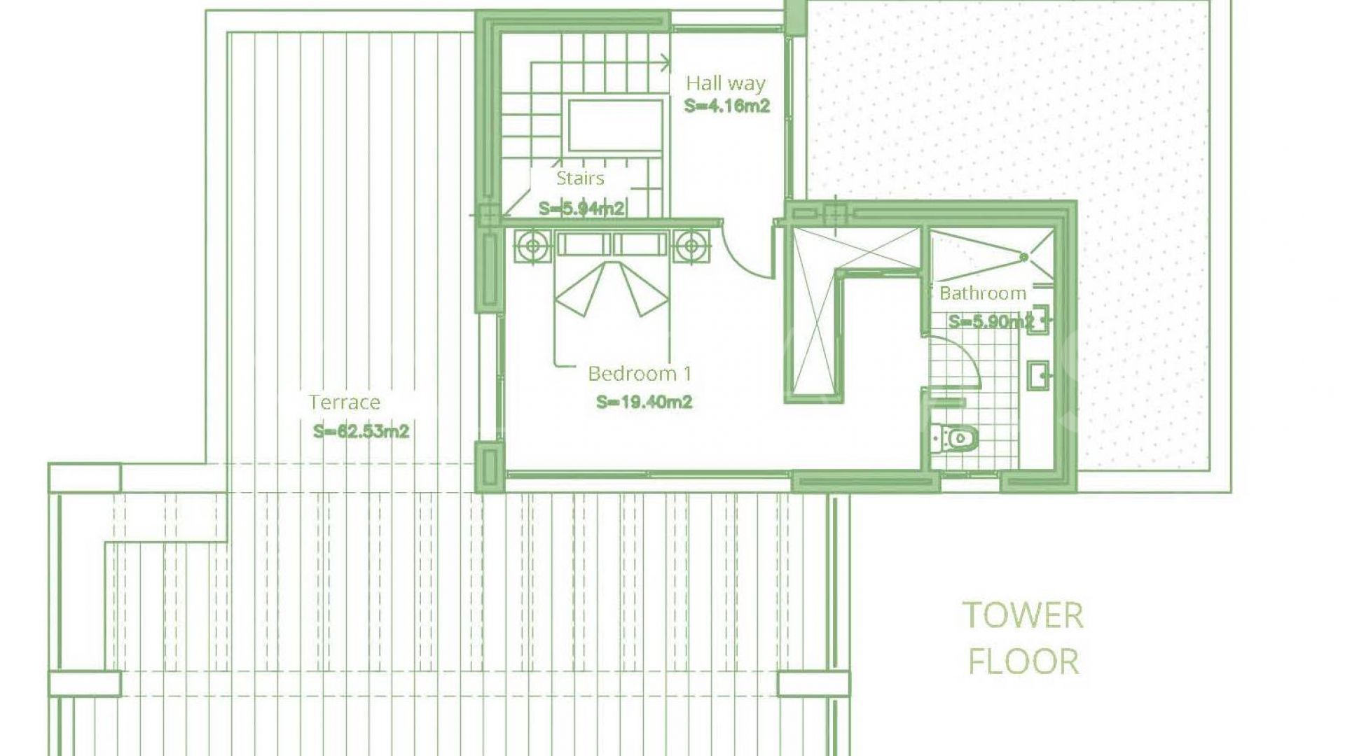 Takvåning for sale in Cortijo del Golf