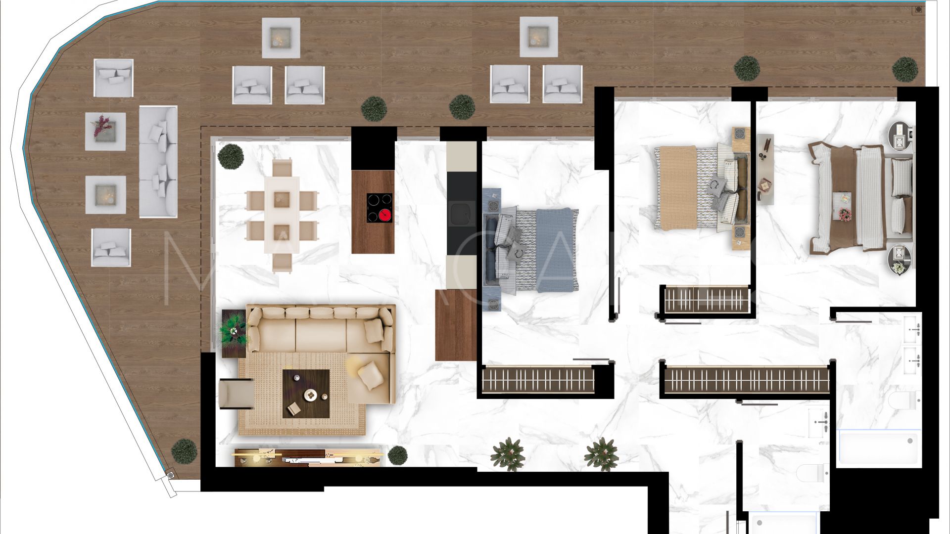 Buy apartamento in San Pedro Playa with 3 bedrooms