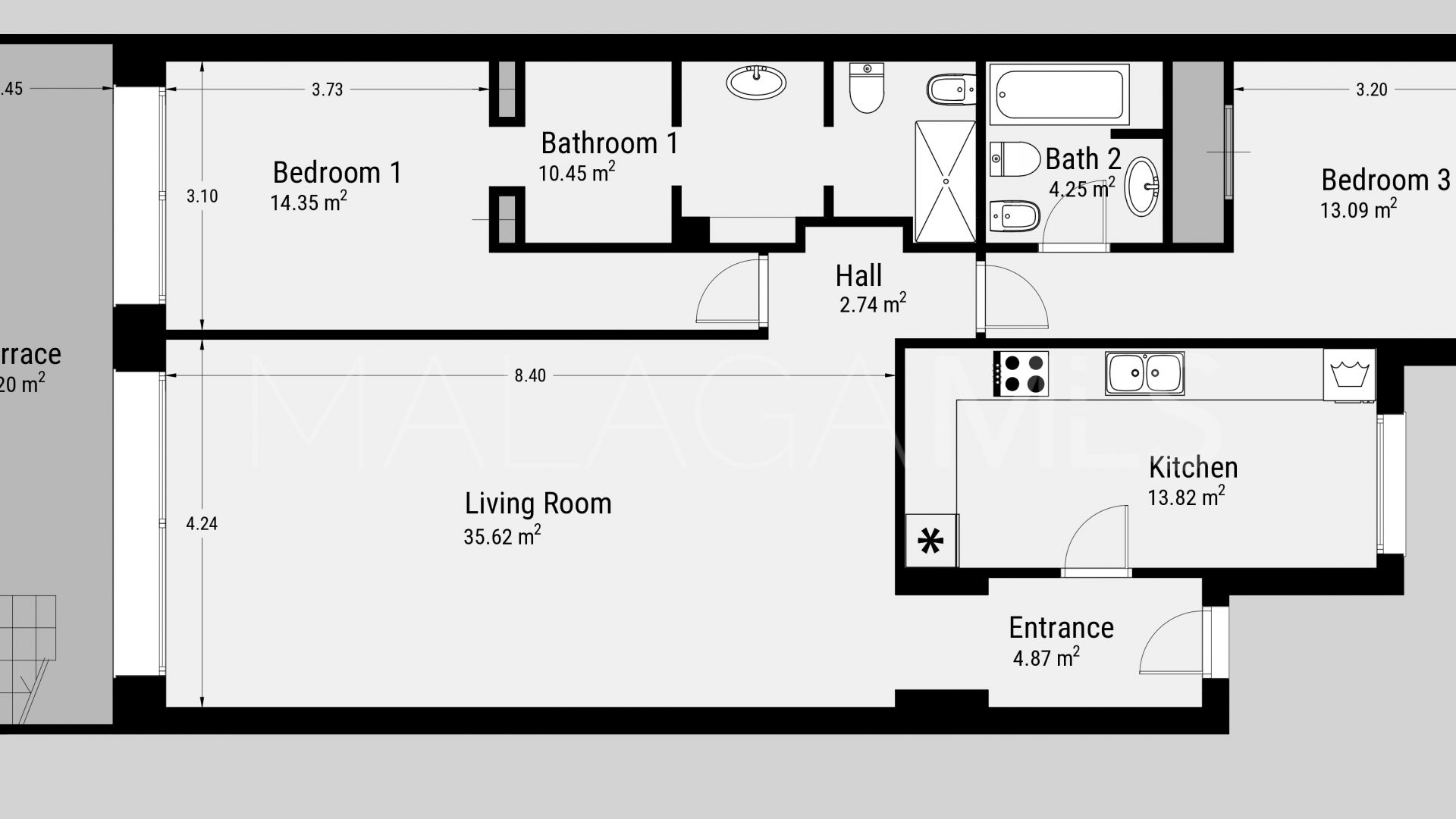 Ático with 2 bedrooms for sale in La Cartuja del Golf