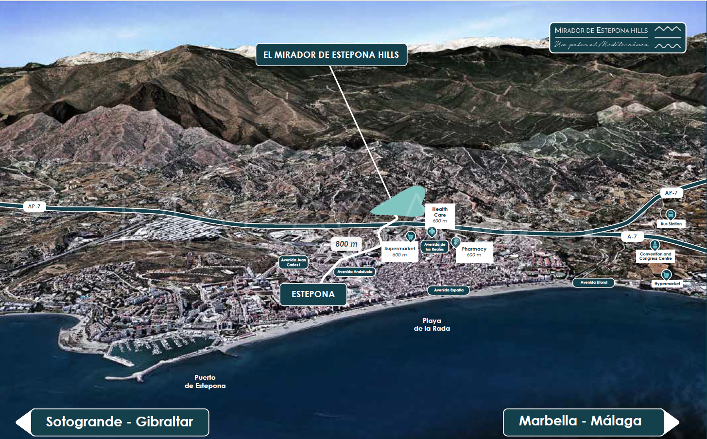 Apartamento a la venta de 2 bedrooms in Mirador de Estepona Hills