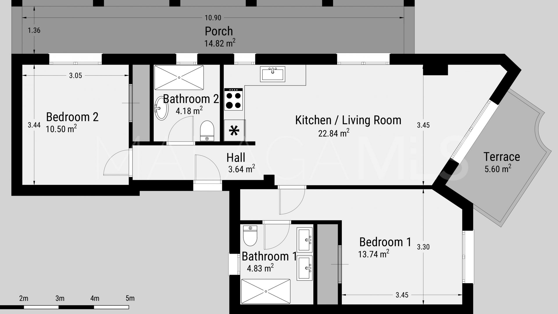 2 bedrooms apartment in Cala de Mijas for sale