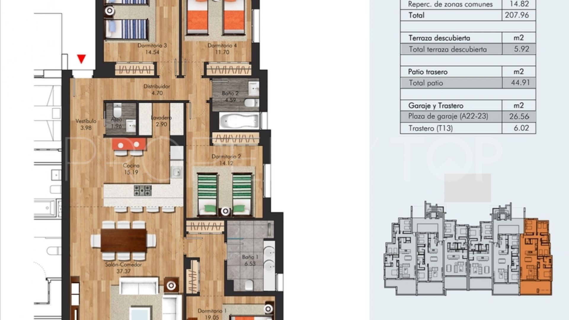 Apartamento con 4 dormitorios en venta en Alcaidesa