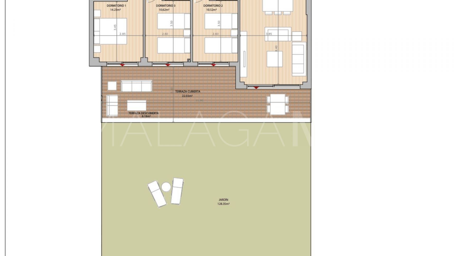 Markplanslägenhet for sale in El Chaparral