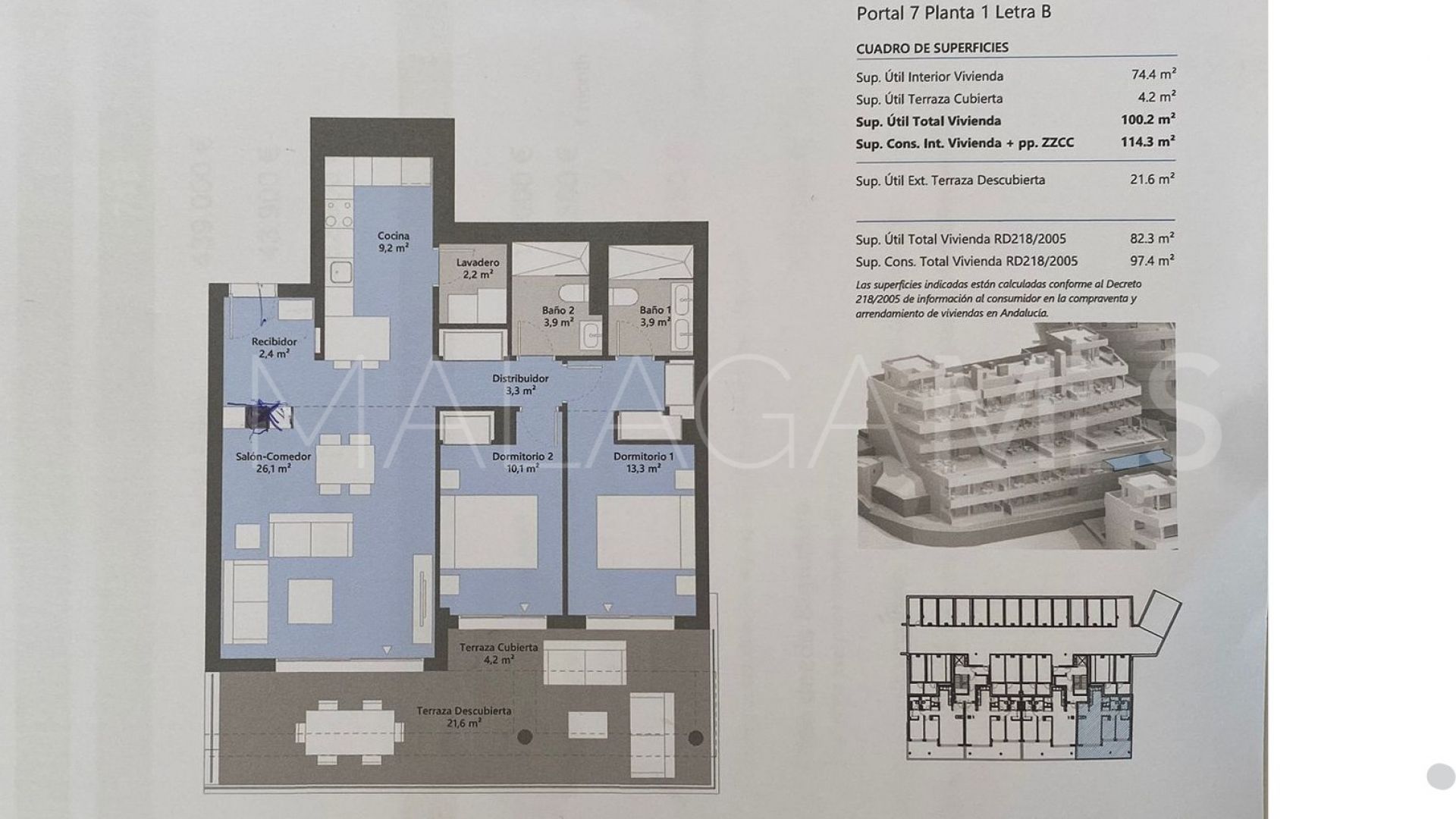Los Altos de los Monteros, apartamento with 2 bedrooms for sale
