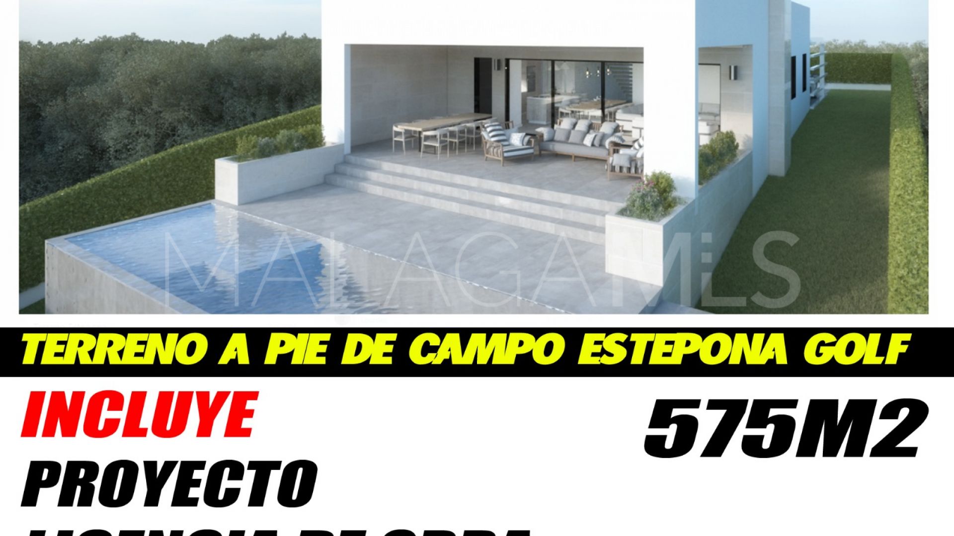 Tomt for sale in Estepona Golf