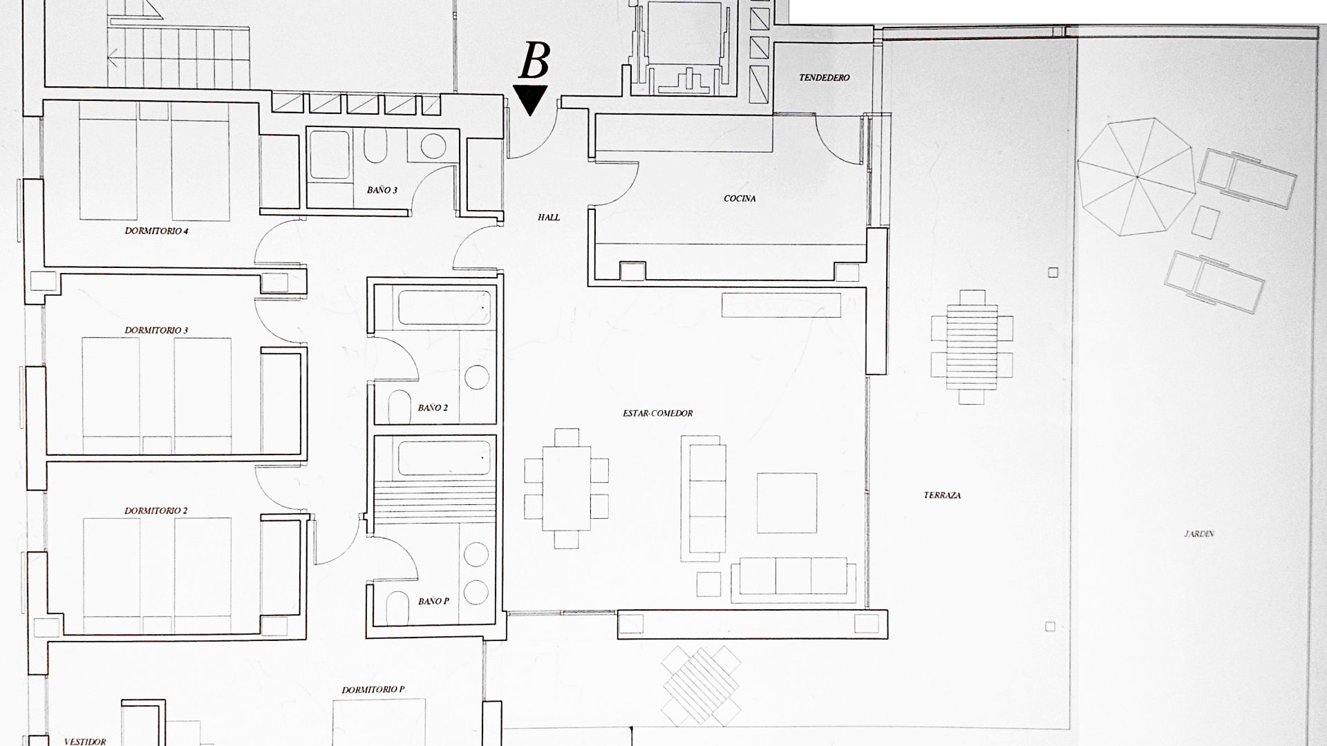 Buy ground floor apartment in La Paloma with 4 bedrooms