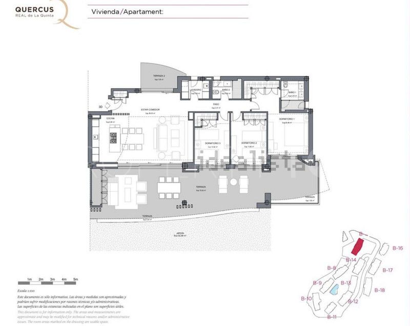 Apartamento planta baja en venta de 3 dormitorios en Real de La Quinta