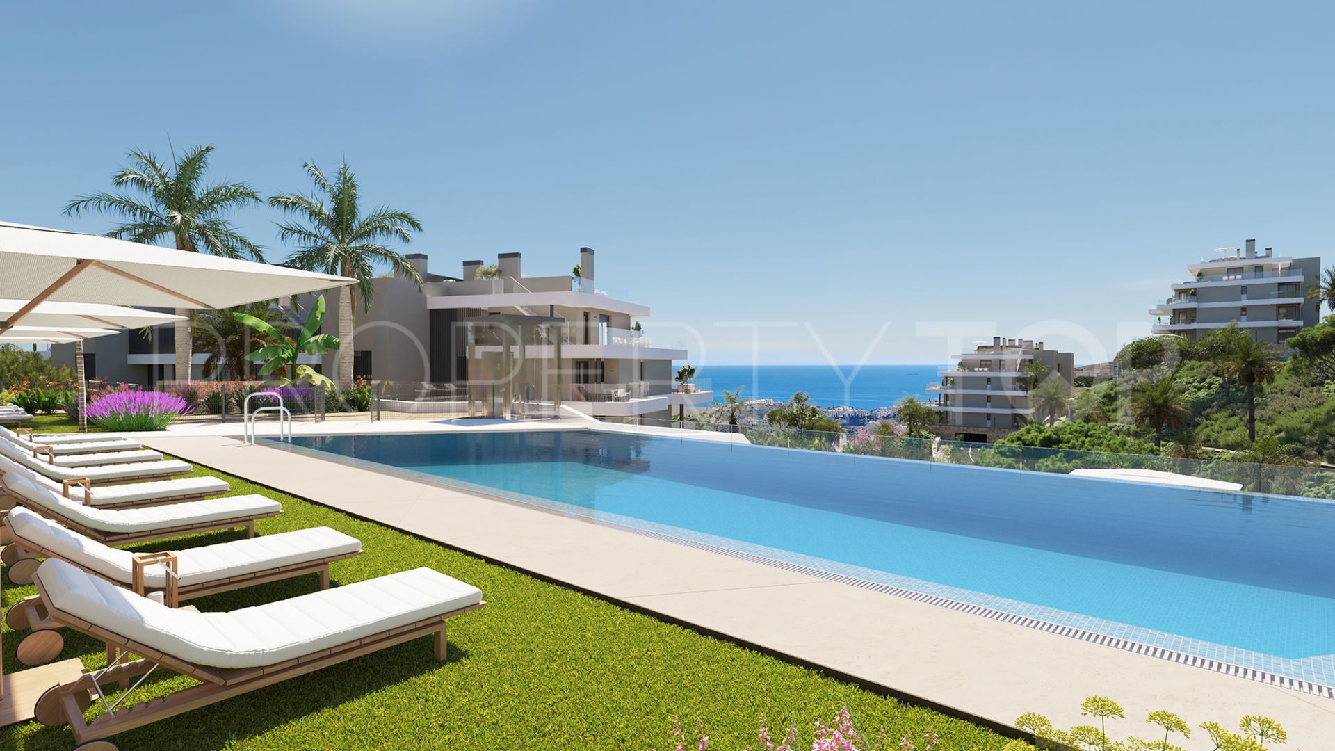 Cala de Mijas, apartamento planta baja en venta con 3 dormitorios