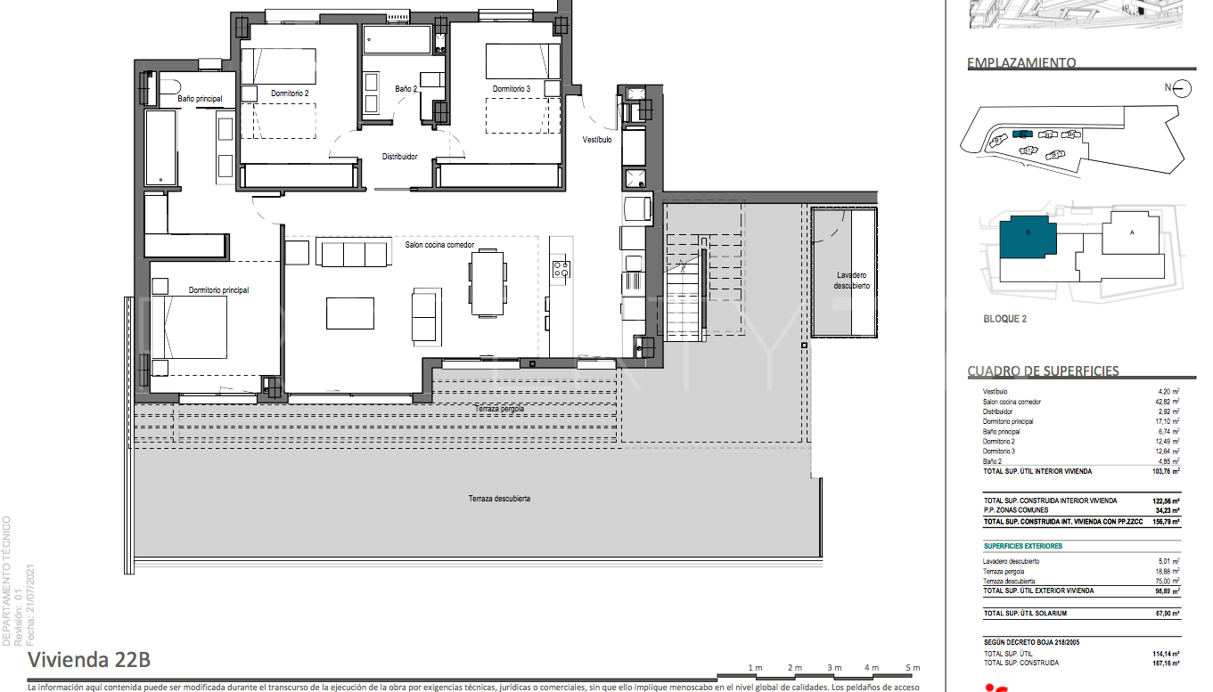 Atico con 3 dormitorios en venta en Los Altos de los Monteros