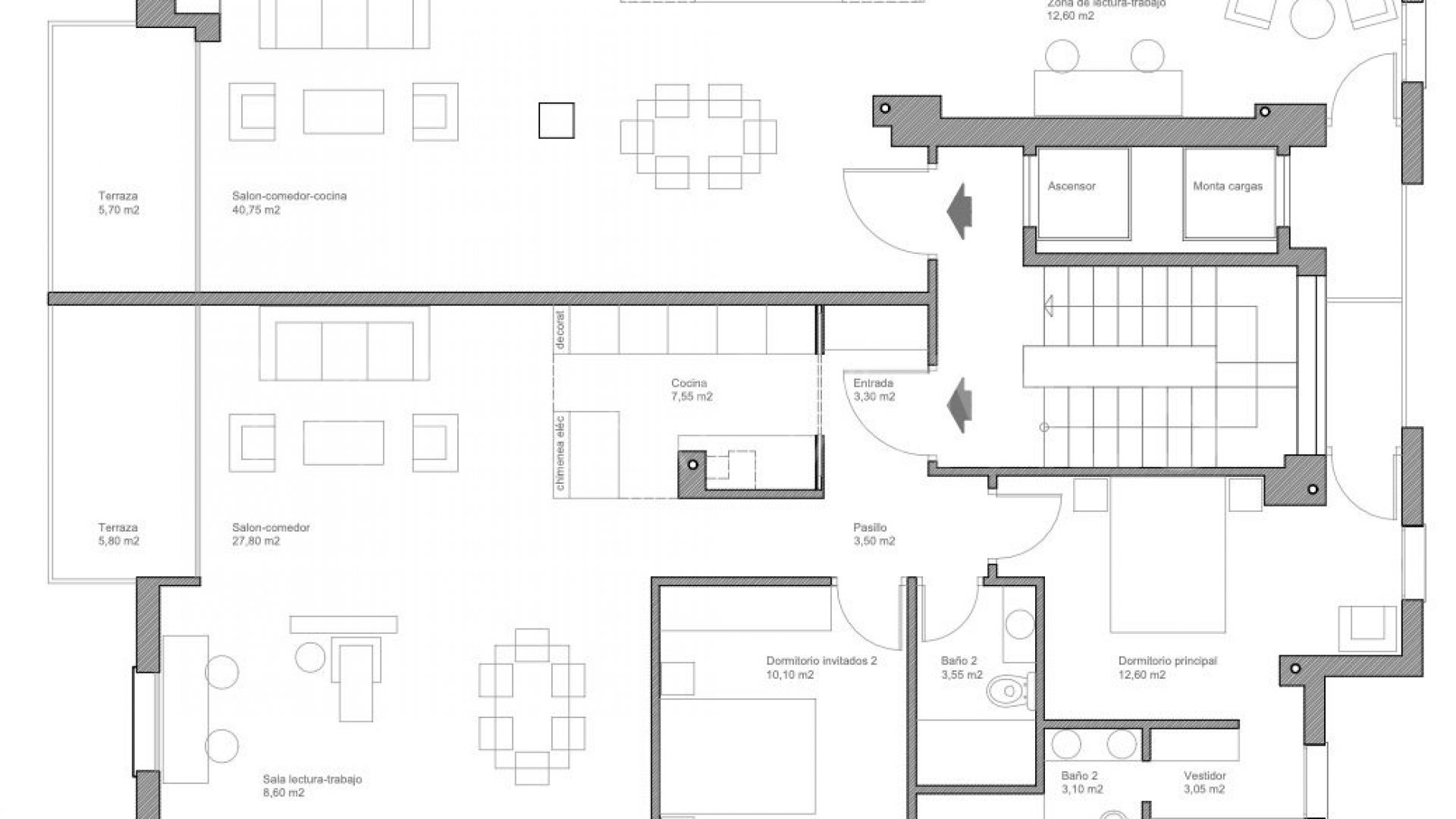 For sale 2 bedrooms flat in Malaga