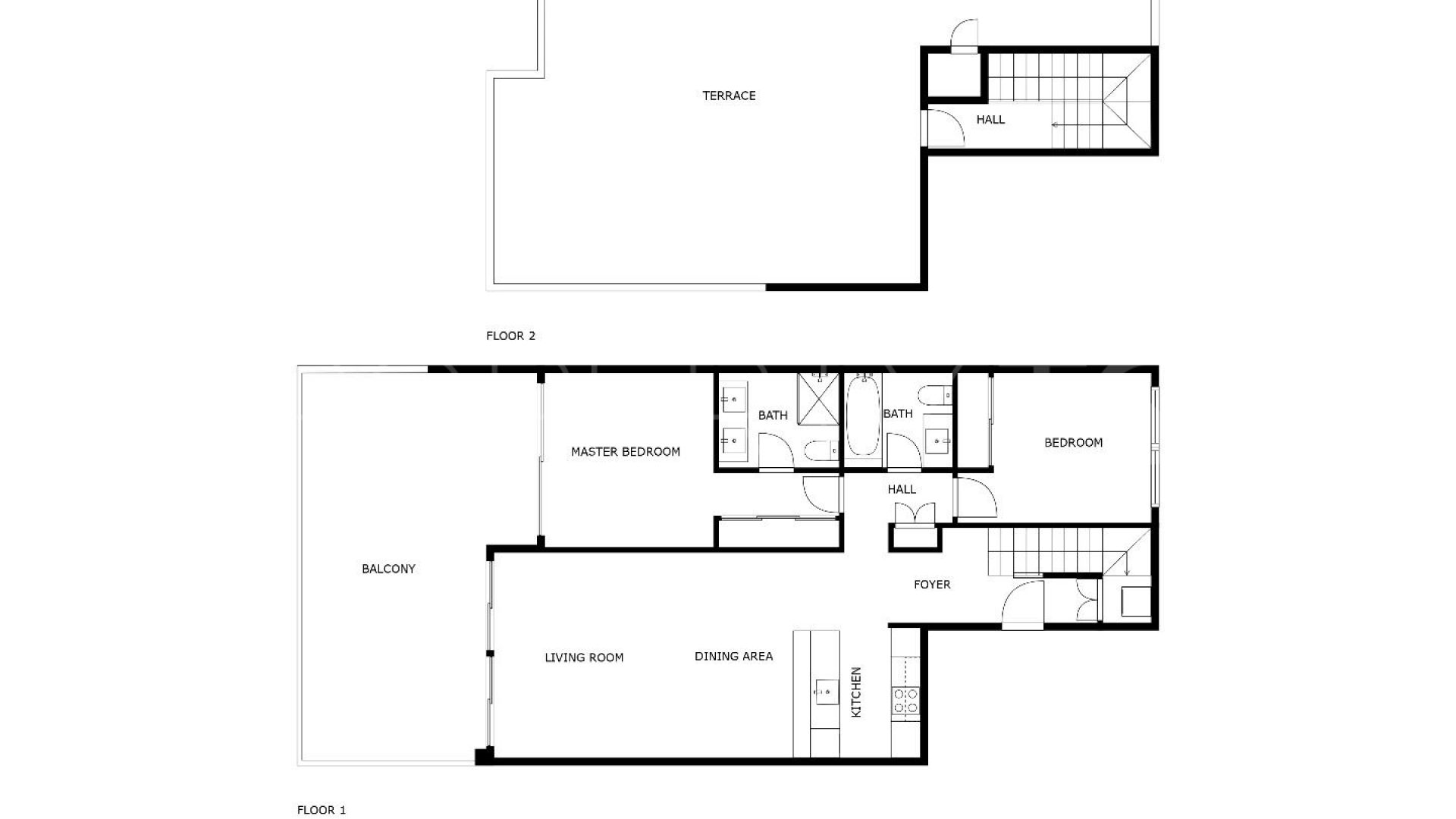 Comprar atico duplex en Cabopino de 2 dormitorios