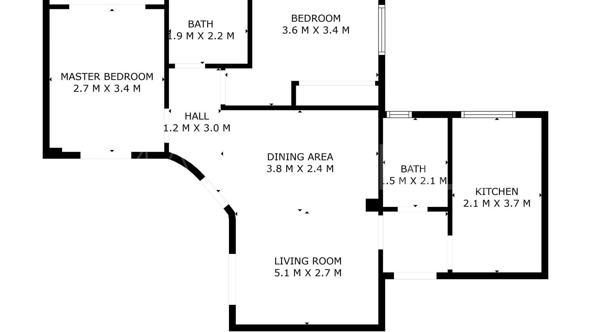 For sale Malaga 2 bedrooms apartment