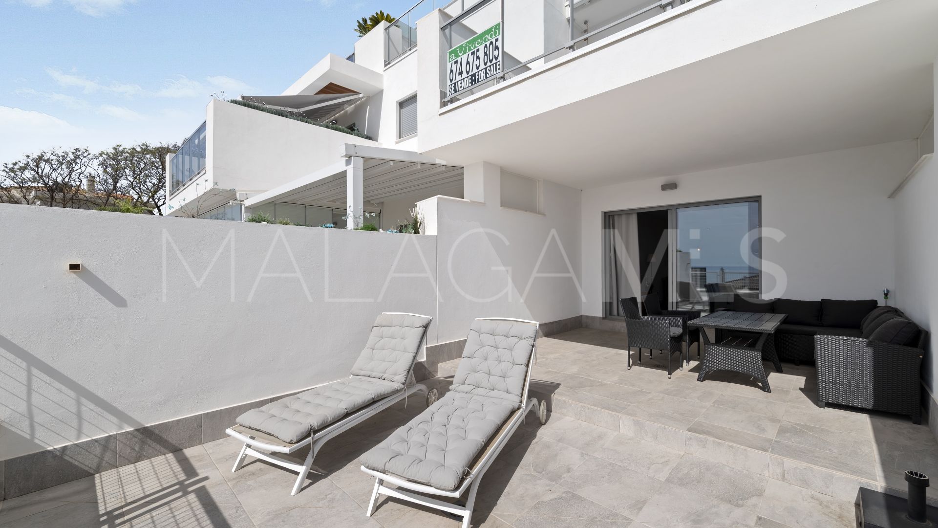 Ground floor apartment for sale in Benalmadena Pueblo with 2 bedrooms