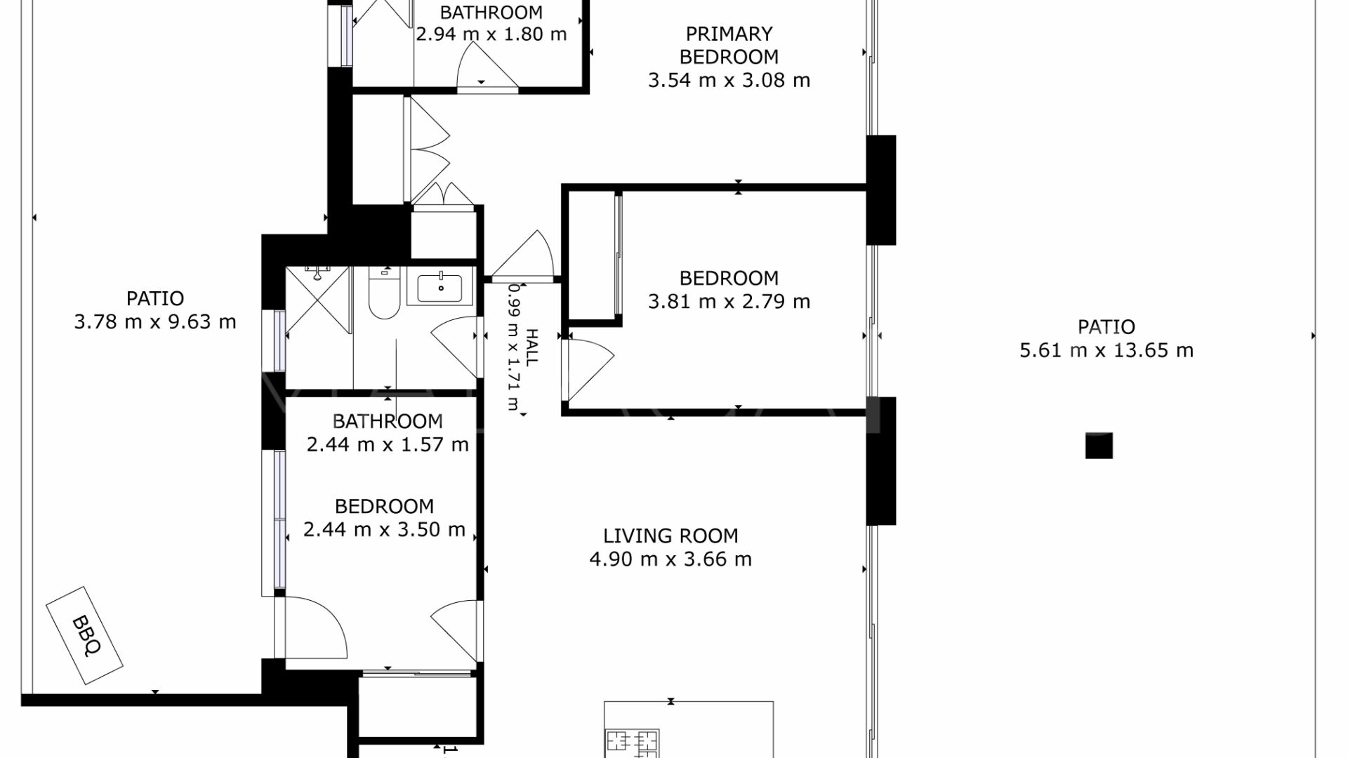 Ground floor apartment with 3 bedrooms for sale in La Cala Golf Resort