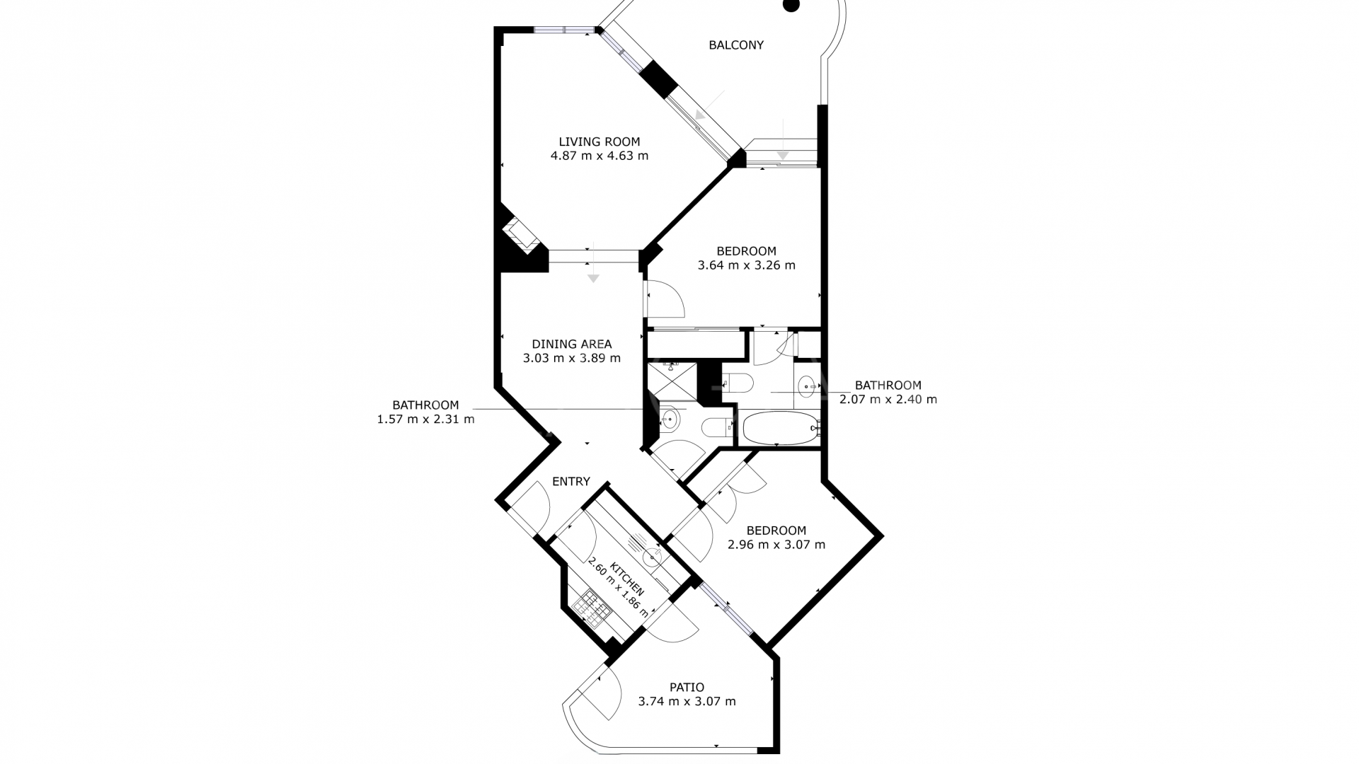 For sale apartment in Calahonda with 2 bedrooms