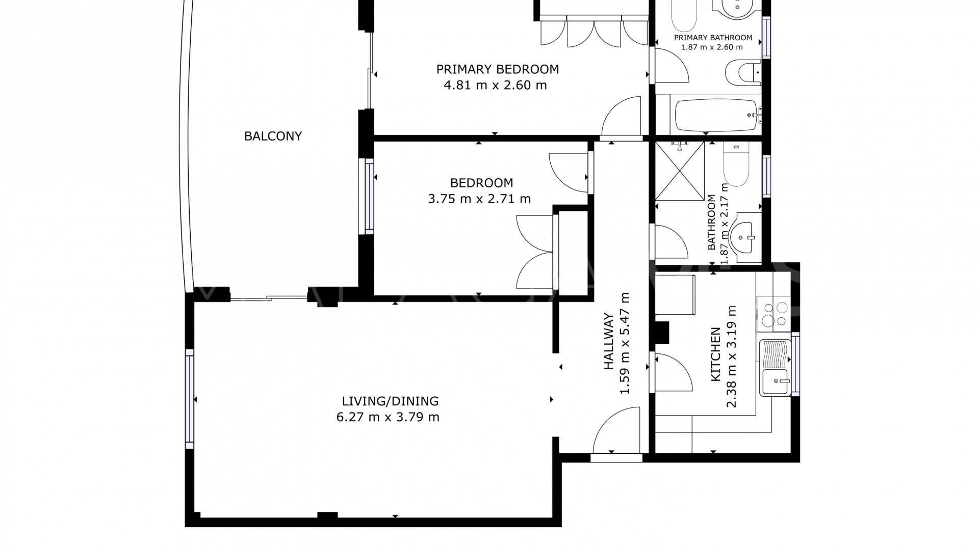For sale 2 bedrooms apartment in Riviera del Sol