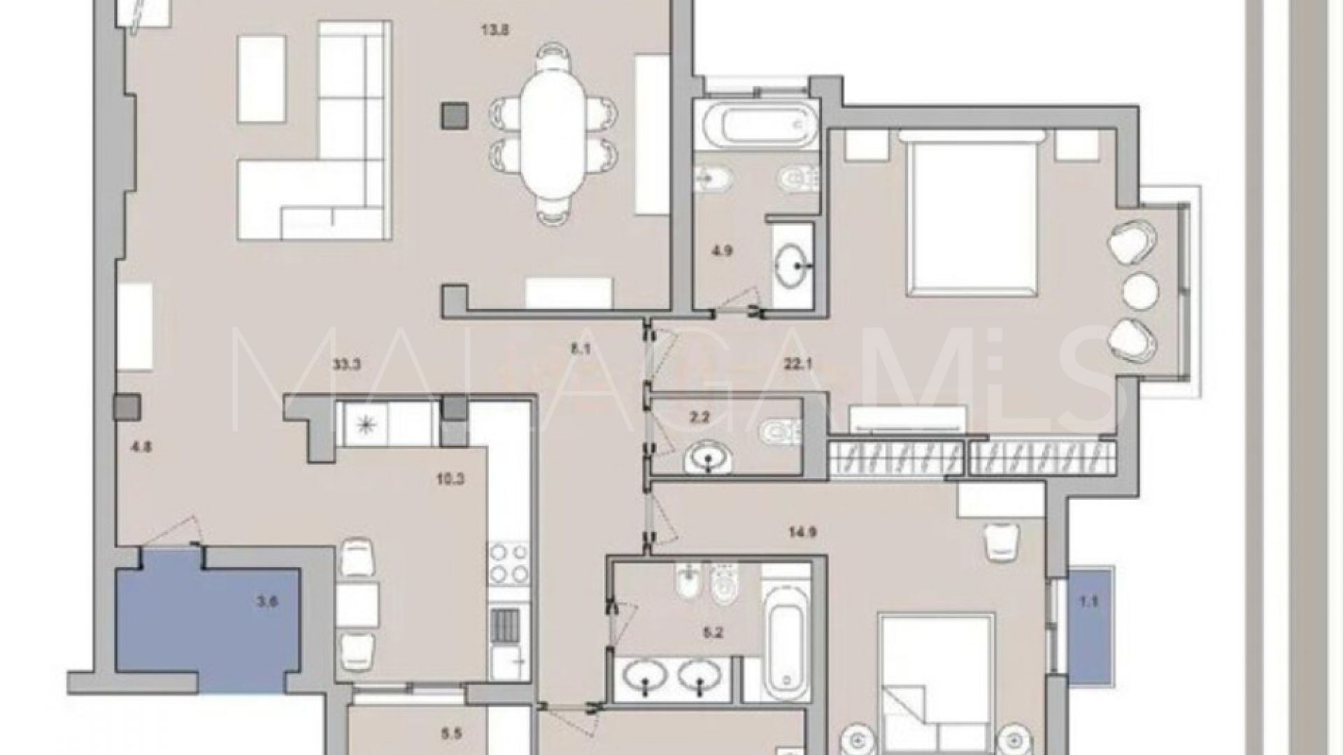 La Cartuja del Golf 3 bedrooms ground floor apartment for sale