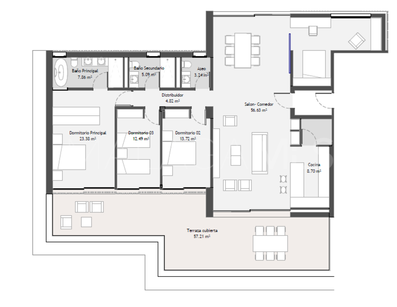 For sale apartment in Real de La Quinta