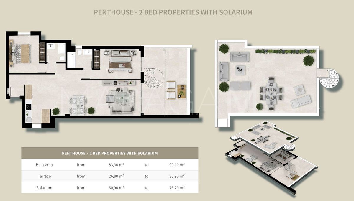 Ático for sale with 2 bedrooms in Estepona