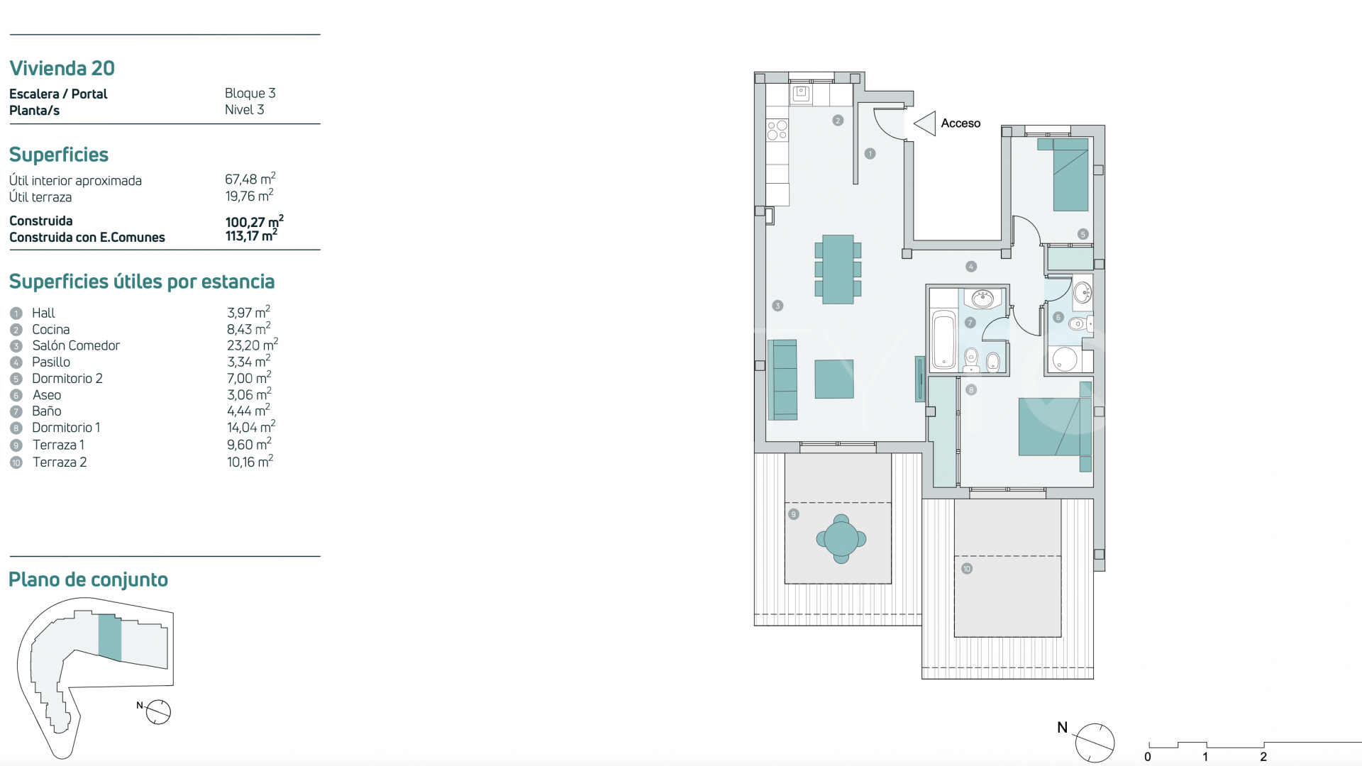 Apartamento en venta con 2 dormitorios en Cerros del Lago